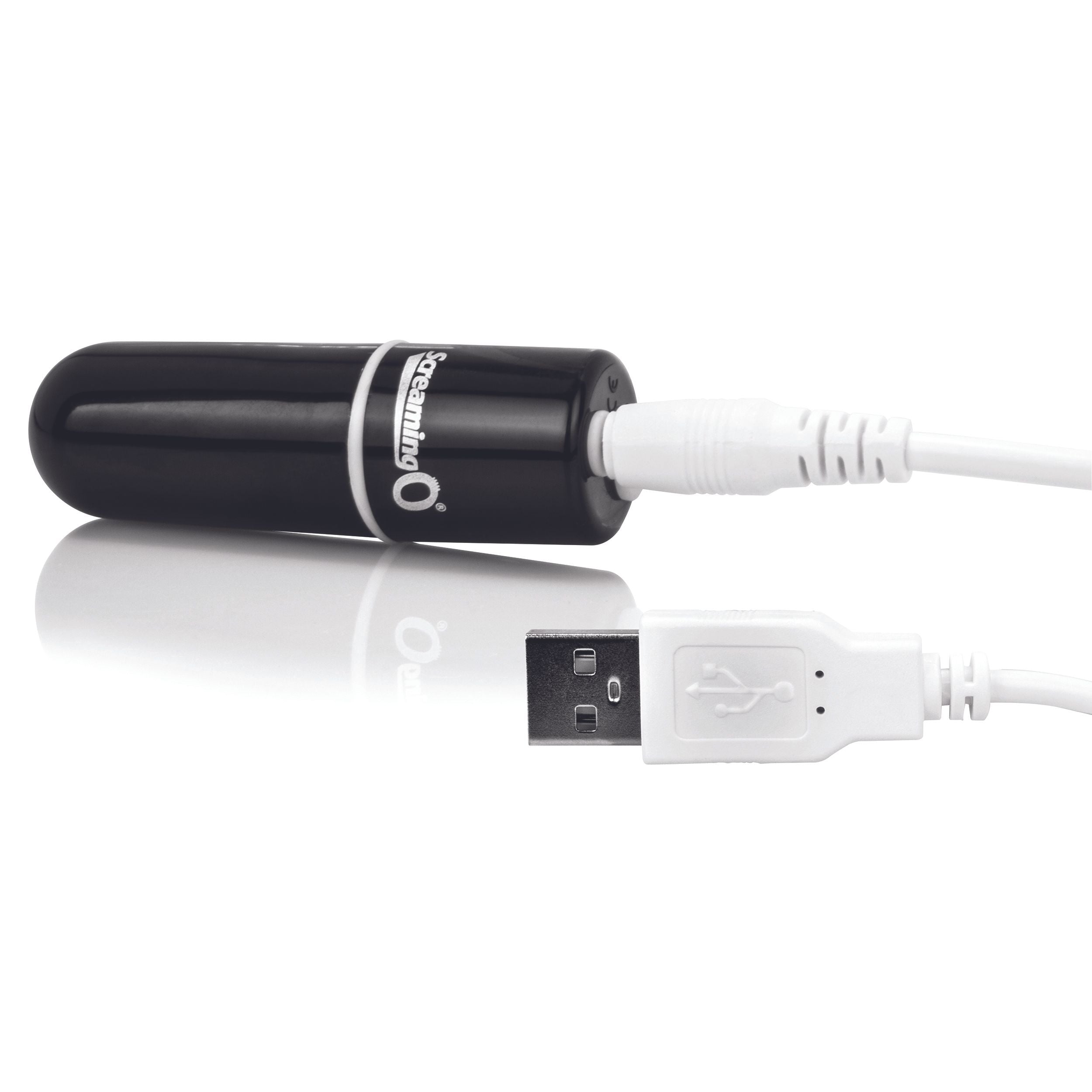 The Screaming O - Charged Vooom Bullet Vibrator - Aufladbar Schwarz