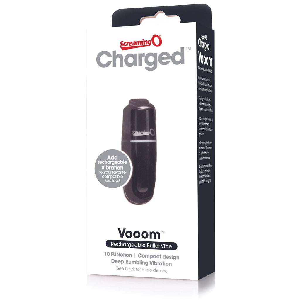 The Screaming O - Charged Vooom Bullet Vibrator - Aufladbar Schwarz