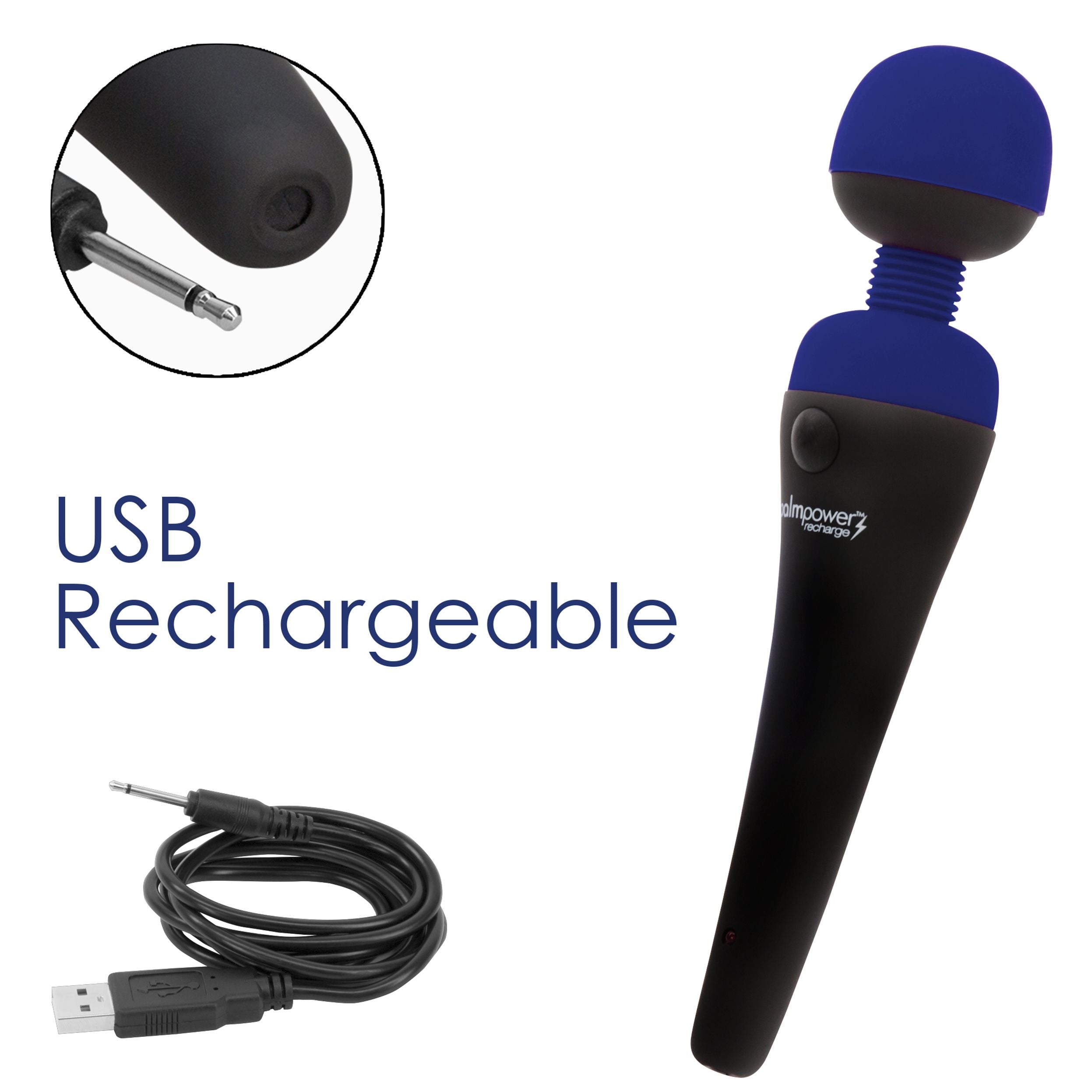 Palm Power - Personal Massager Wand Vibrator - USB Aufladbar