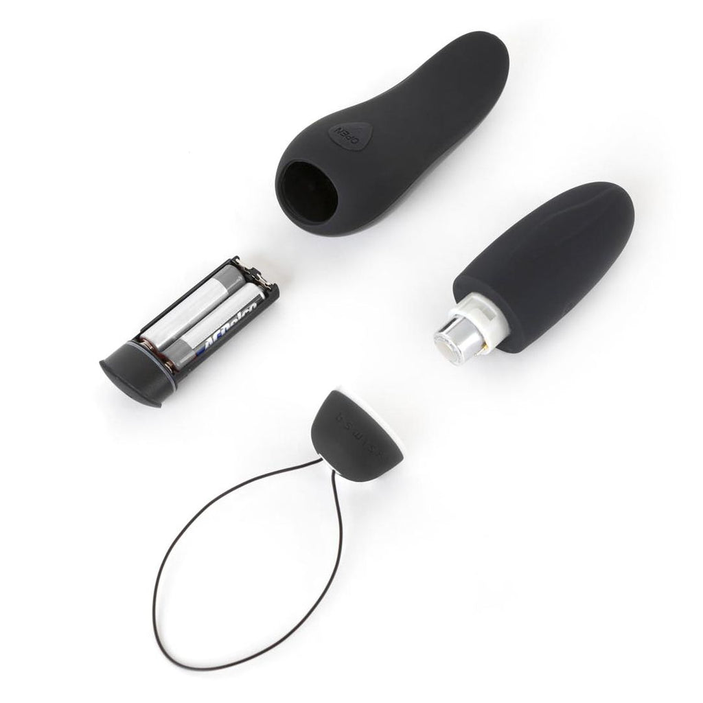 B Swish - bnaughty Deluxe Unleashed Bullet Vibrator mit Fernbedienung - Schwarz