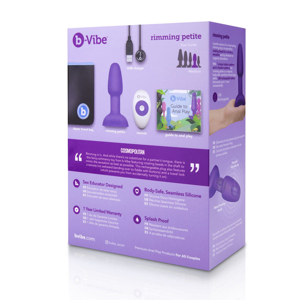 B-Vibe - Rimming Petite Remote Control Plug Teal
