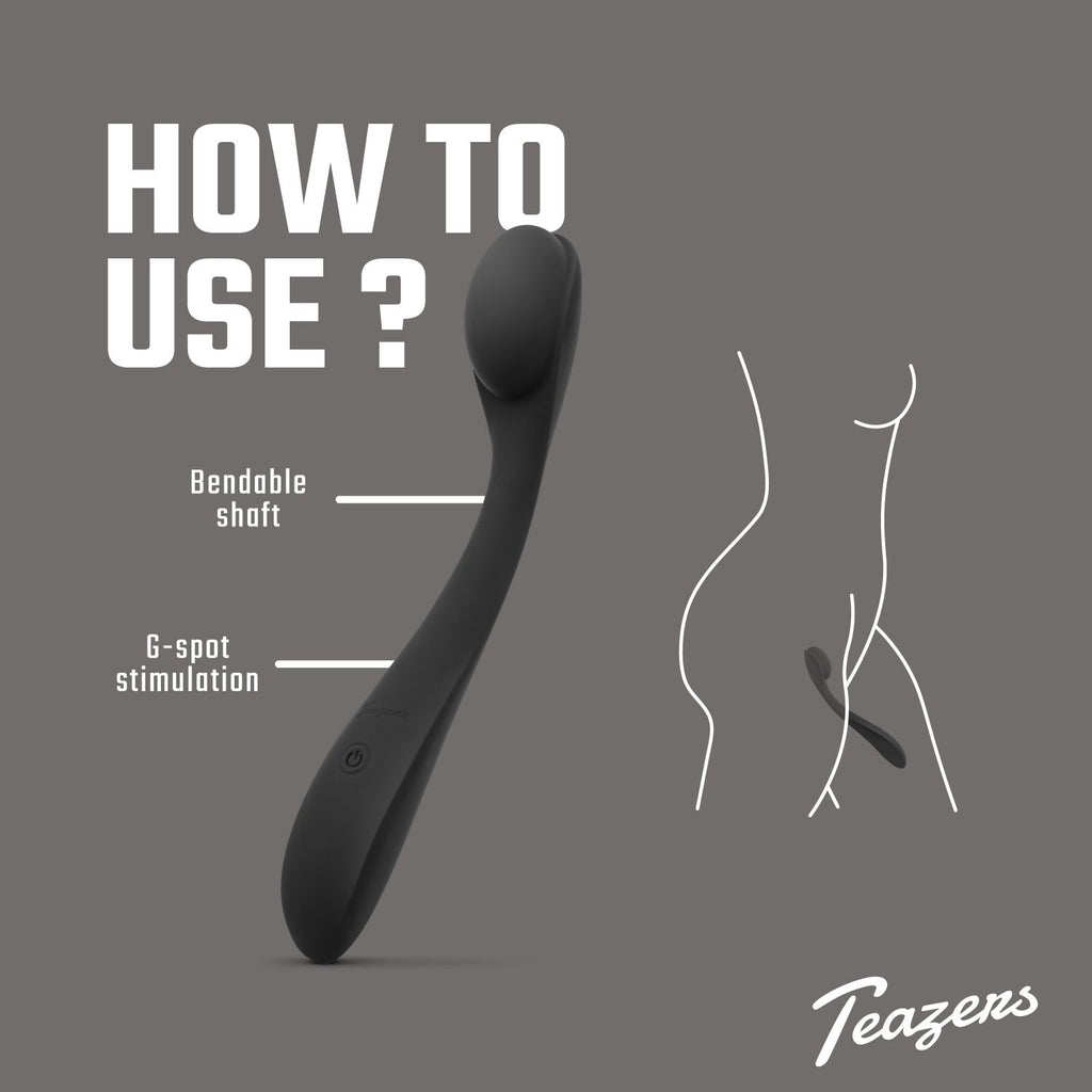 Teazers - G-Punkt Vibrator - Wasserdicht mit biegbarem Kopf und 5 Vibrationsmodi