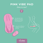 EasyToys - Vibe Pad Klopfender und Vibrierender Vibrator mit Fernbedienung - Rosa