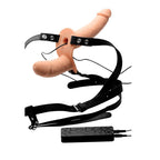 Strap-U - Power Pegger Doppel-Strap-On-Vibrator - Verstellbares Hüftgurt-Set