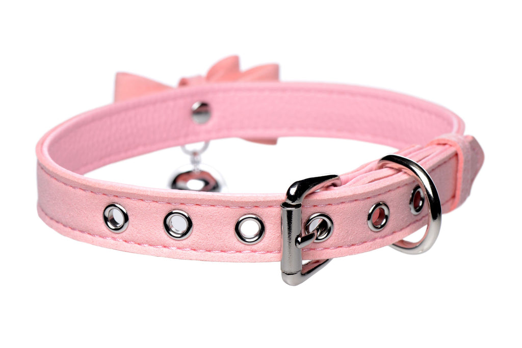 Golden Kitty Halsband mit Katzenglocke - Rosa