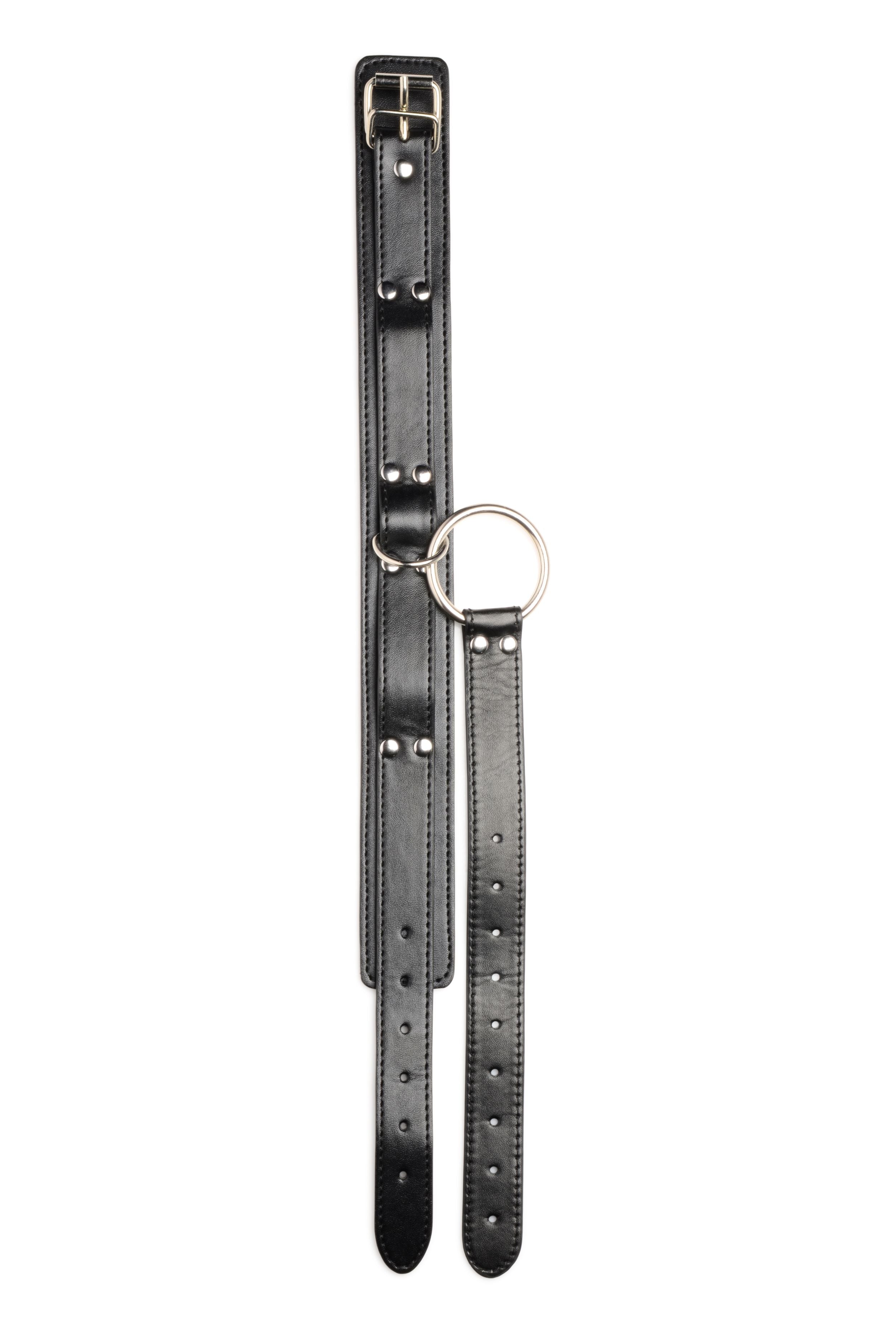 Strict - Halsband mit Manschetten Fessel-Set - Schwarz