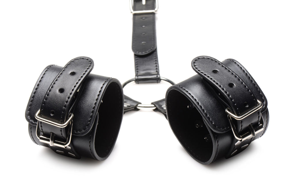 Strict - Halsband mit Manschetten Fessel-Set - Schwarz