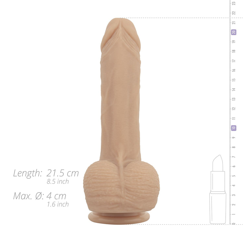 Real Fantasy - Mason Stoßender Vibrations-Dildo mit Wärmefunktion - 20 cm