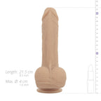 Real Fantasy - Mason Stoßender Vibrations-Dildo mit Wärmefunktion - 20 cm
