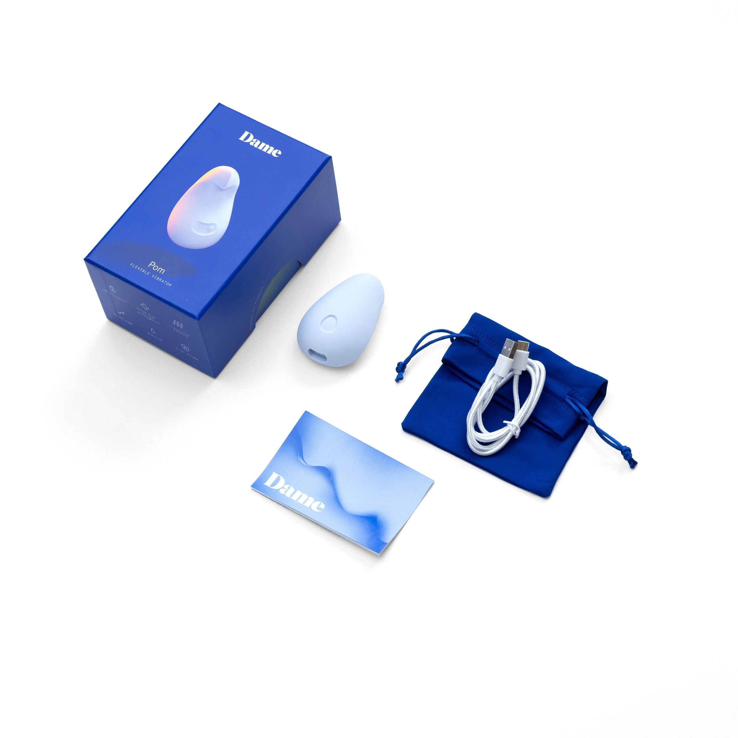 Dame Products - Pom Flexibler Vibrator - Dunkelrot