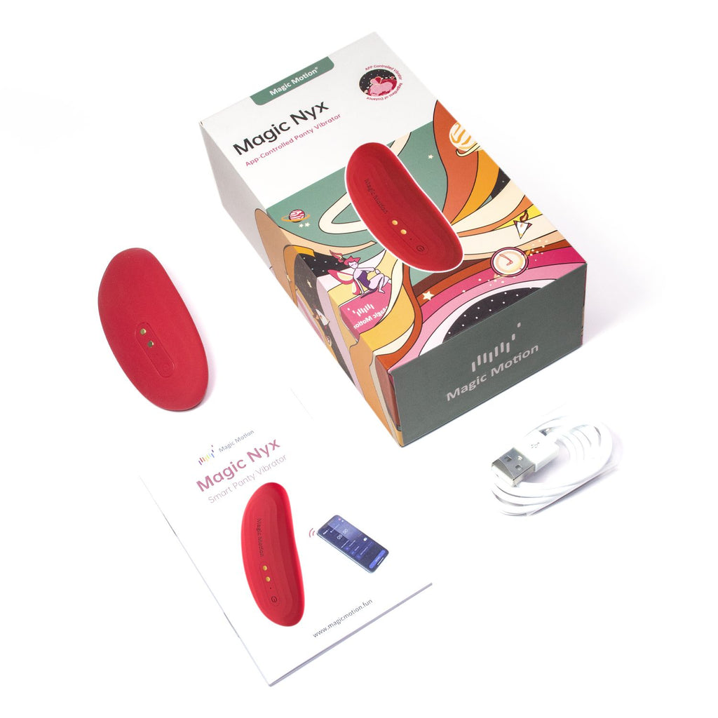 Magic Motion - App-gesteuerter Panty-Vibrator Nyx - Rot