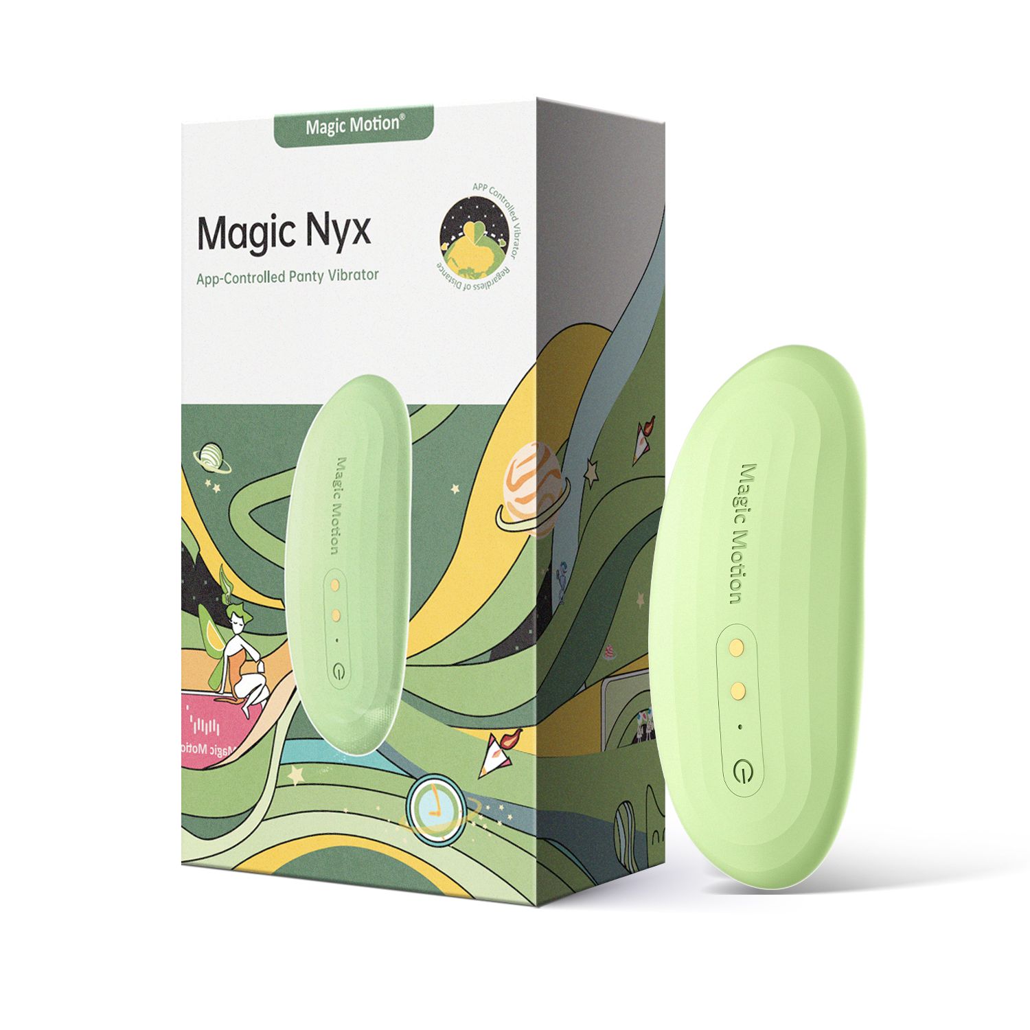 Magic Motion - App-gesteuerter Panty-Vibrator Nyx - Rot
