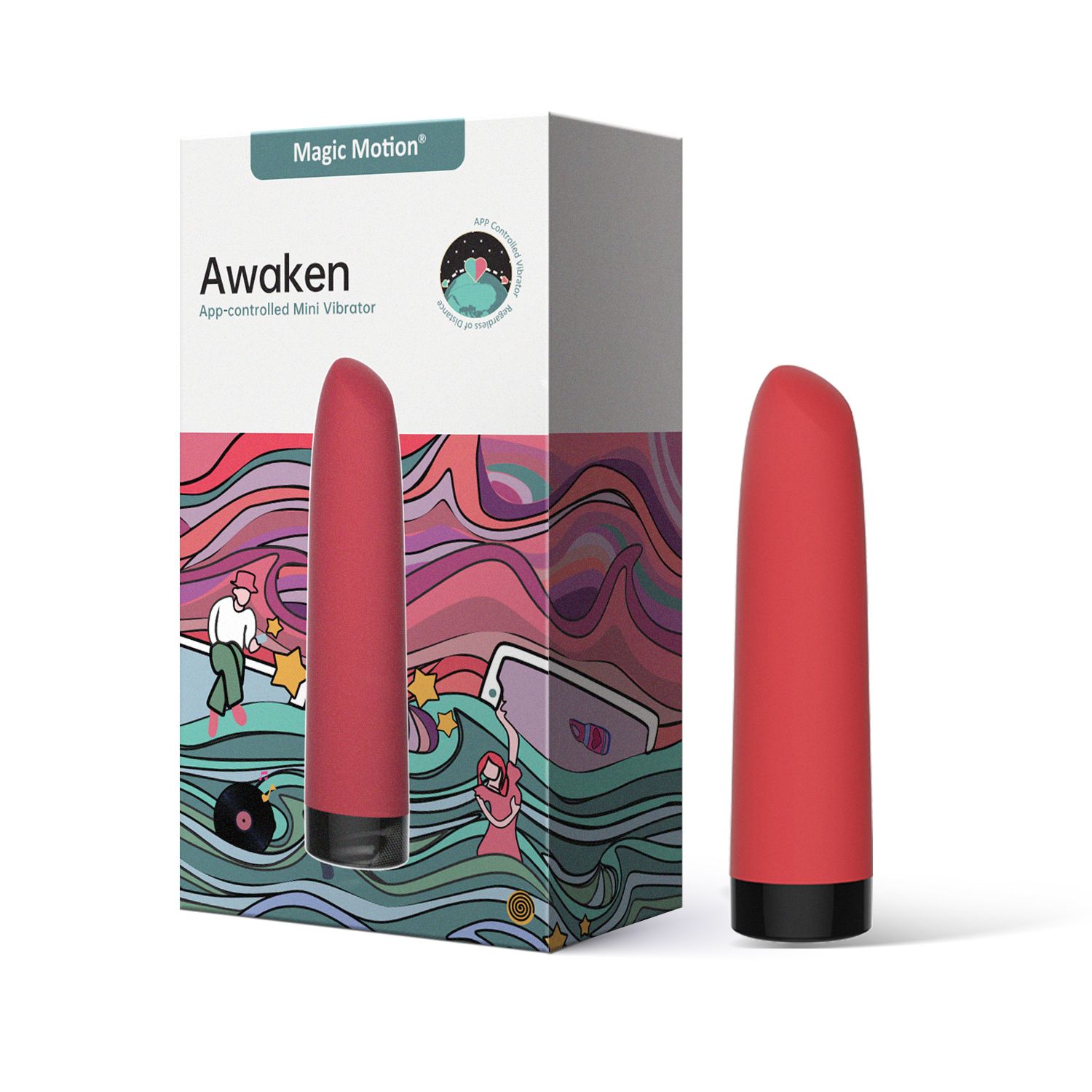 Magic Motion - Awaken App-gesteuerter Mini-Vibrator - Bullet Vibrator mit 7 Stufen