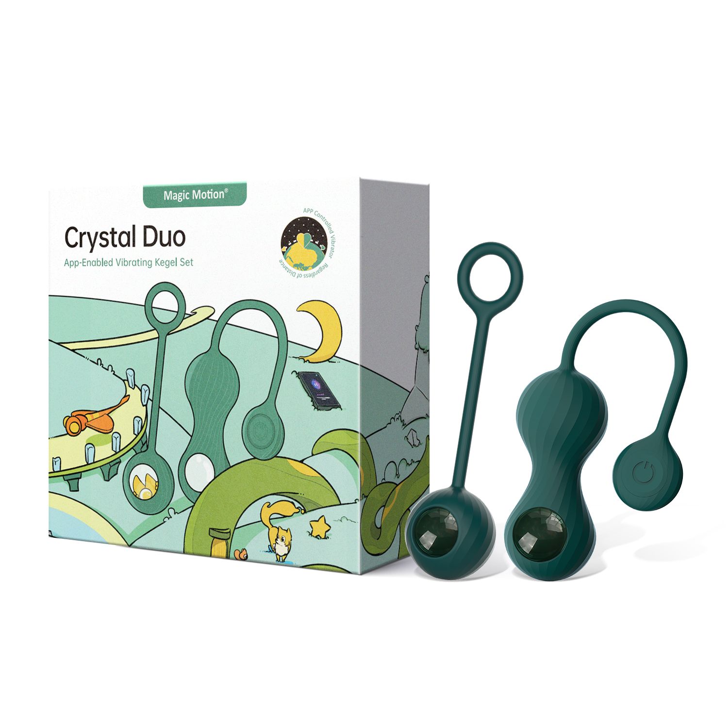 Magic Motion - Duo Smart Kegel-Vibrator mit Gewichten - Grün