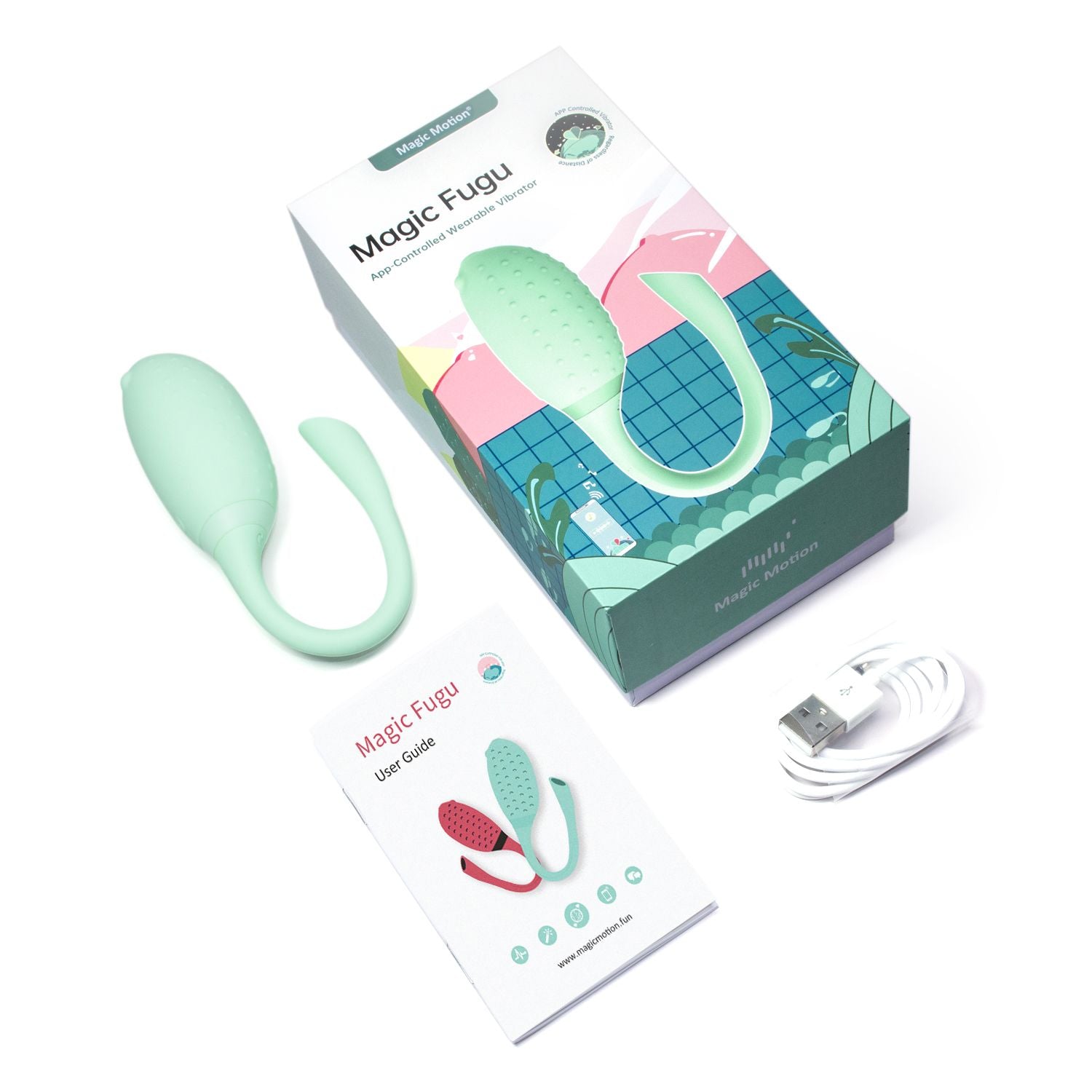 Magic Motion - Fugu Smart Wearable Vibrator - Rot