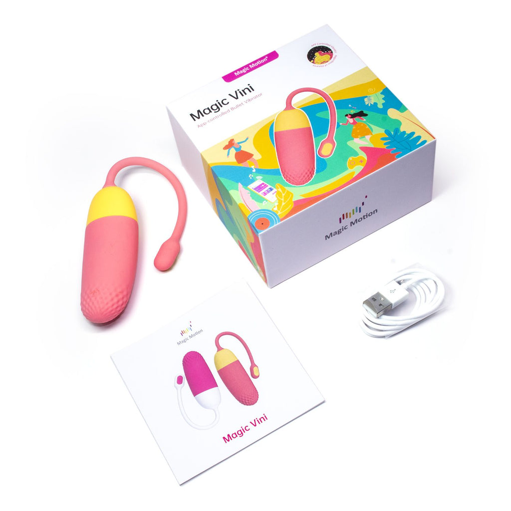 Magic Motion - Vini per App gesteuertes Vibro-Ei - Rosa/Weiß