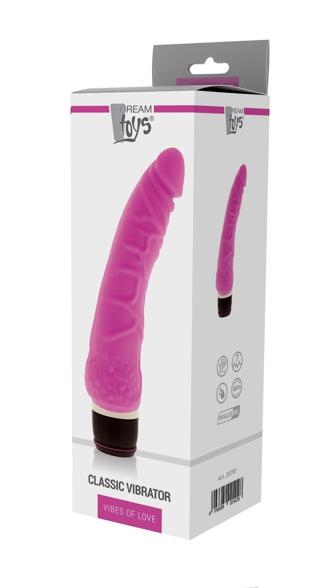 Classic - Slim Vibrator - Rosa für Einsteiger mit 7 Stufen