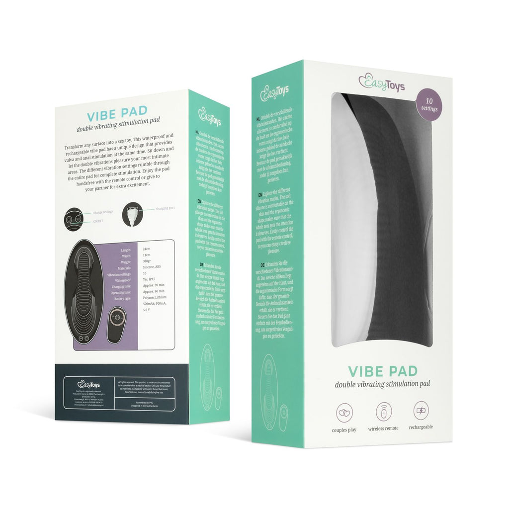 EasyToys - Vibrationspad mit Fernbedienung - Schwarz