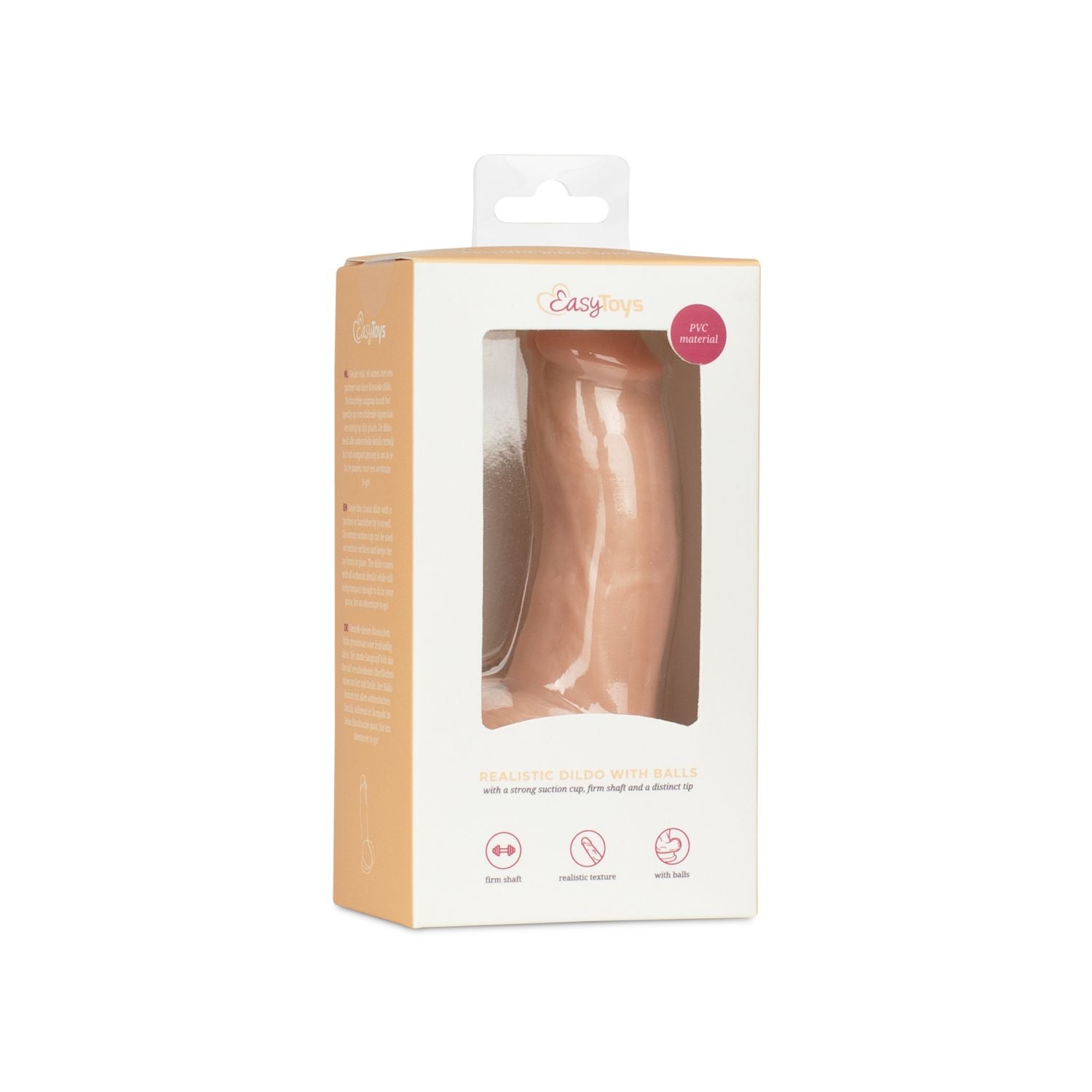 Dildo mit Hoden 12 cm - Beige