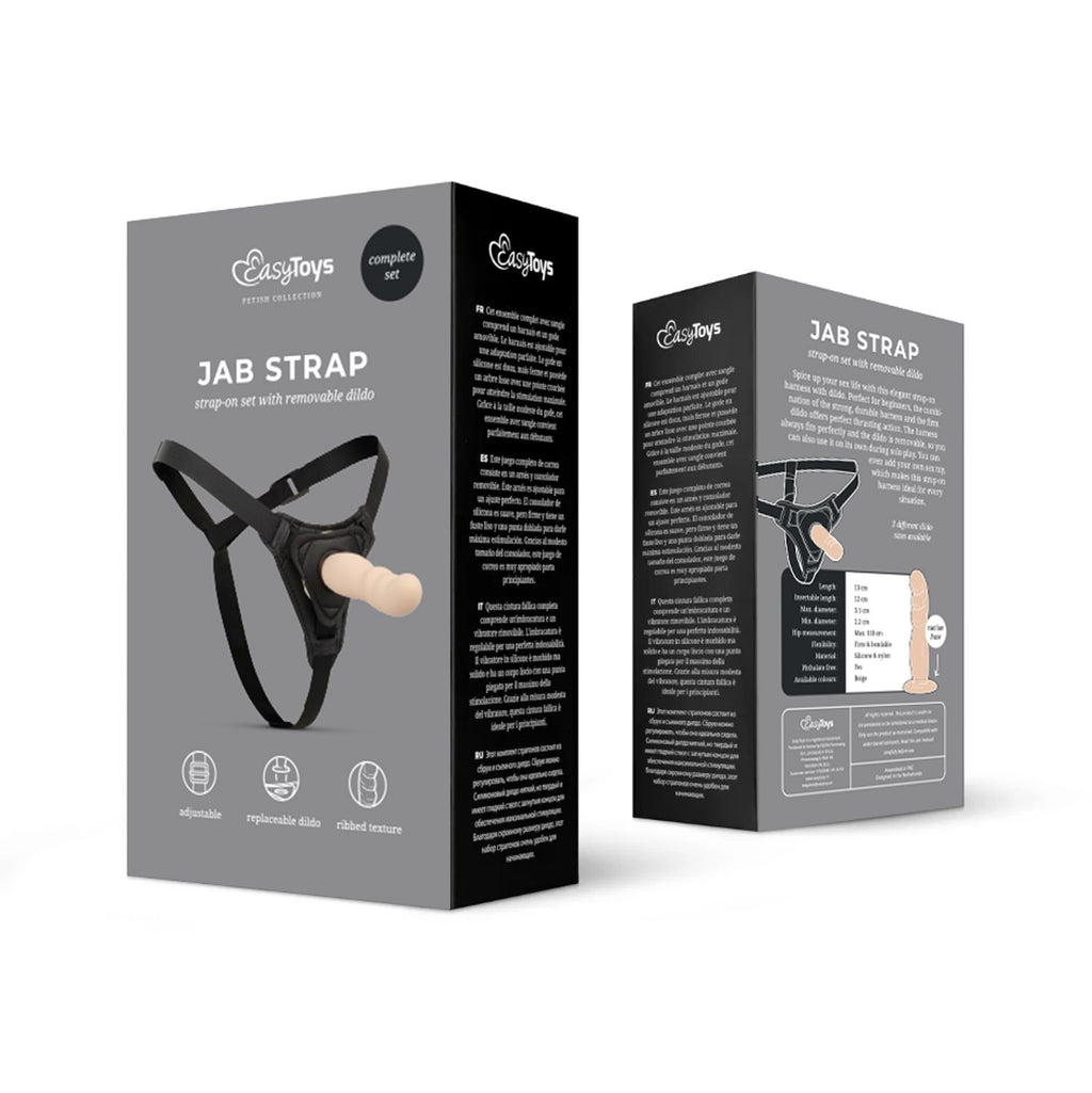 Easytoys Fetish - Strap-on Dildo mit Harness - Realistisch