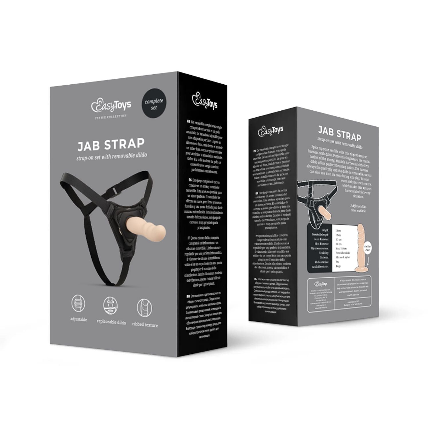 Easytoys Fetish - Strap-on Dildo mit Harness - Realistisch