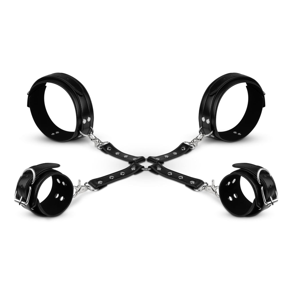 Bedroom Fantasies - Handschellen- und Hogtie-Set - Schwarz