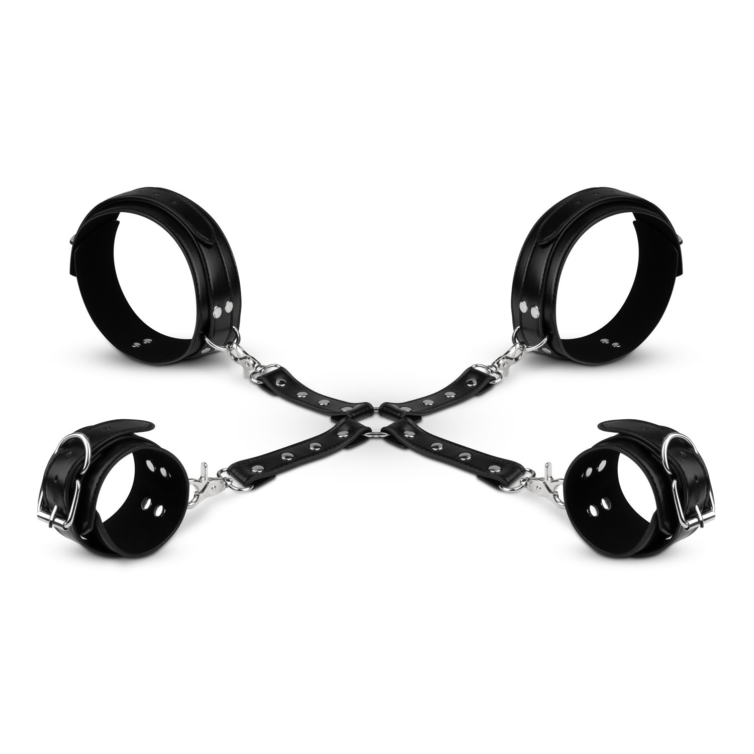 Bedroom Fantasies - Handschellen- und Hogtie-Set - Schwarz
