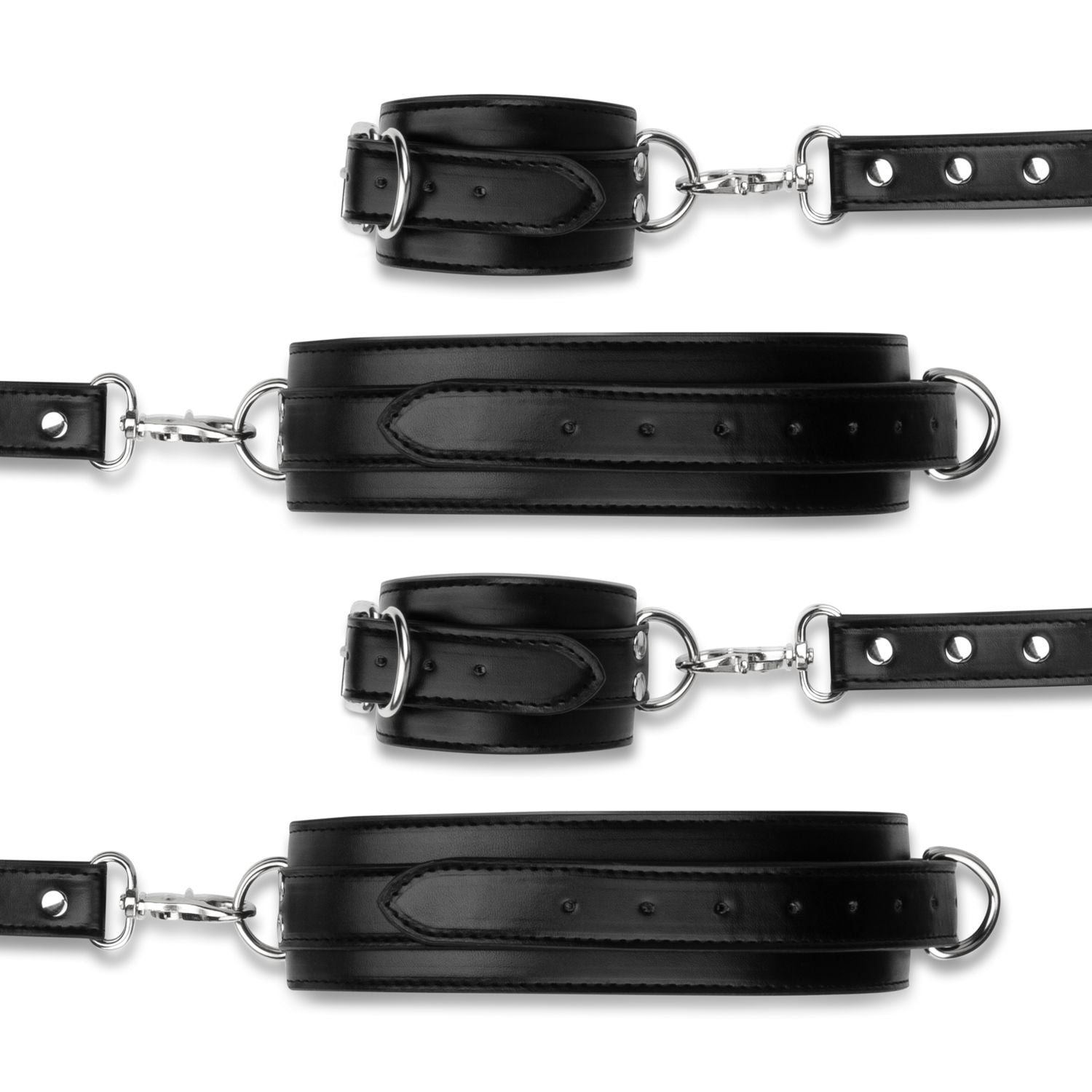 Bedroom Fantasies - Handschellen- und Hogtie-Set - Schwarz