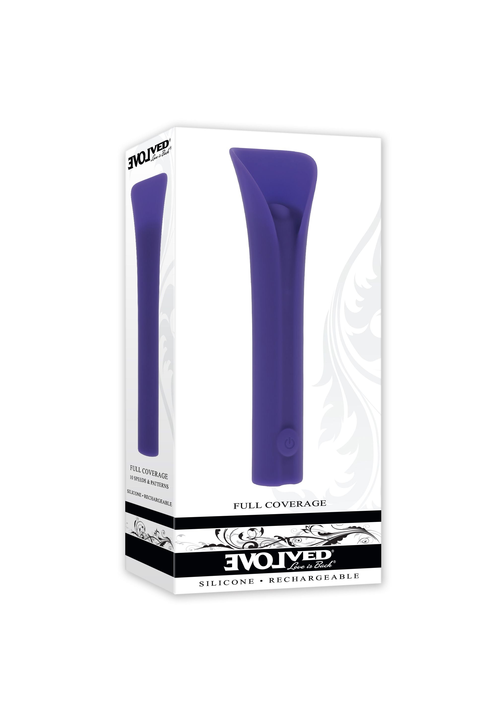 Evolved Novelties - Vibrations-Bullet mit Full Coverage Aufsatz - Lila