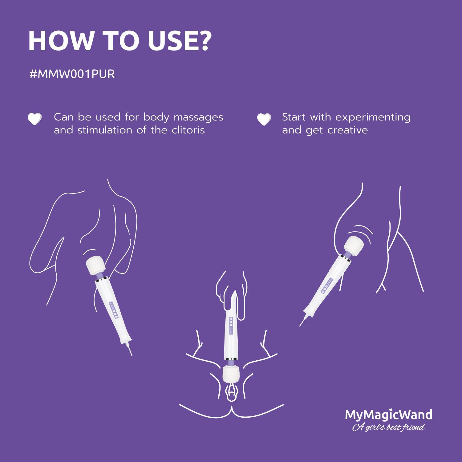 MyMagicWand - Wand Vibrator mit 6 Vibrationsstufen - Lila