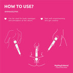 MyMagicWand - Wand Vibrator mit 6 Vibrationsstufen - Lila
