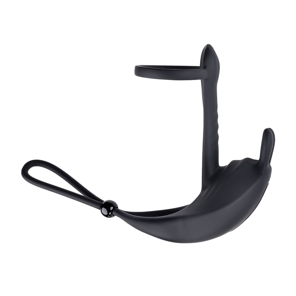 Evolved Novelties - Vibrierender Penisring mit Bunny-Ohren - Saddle Up Schwarz