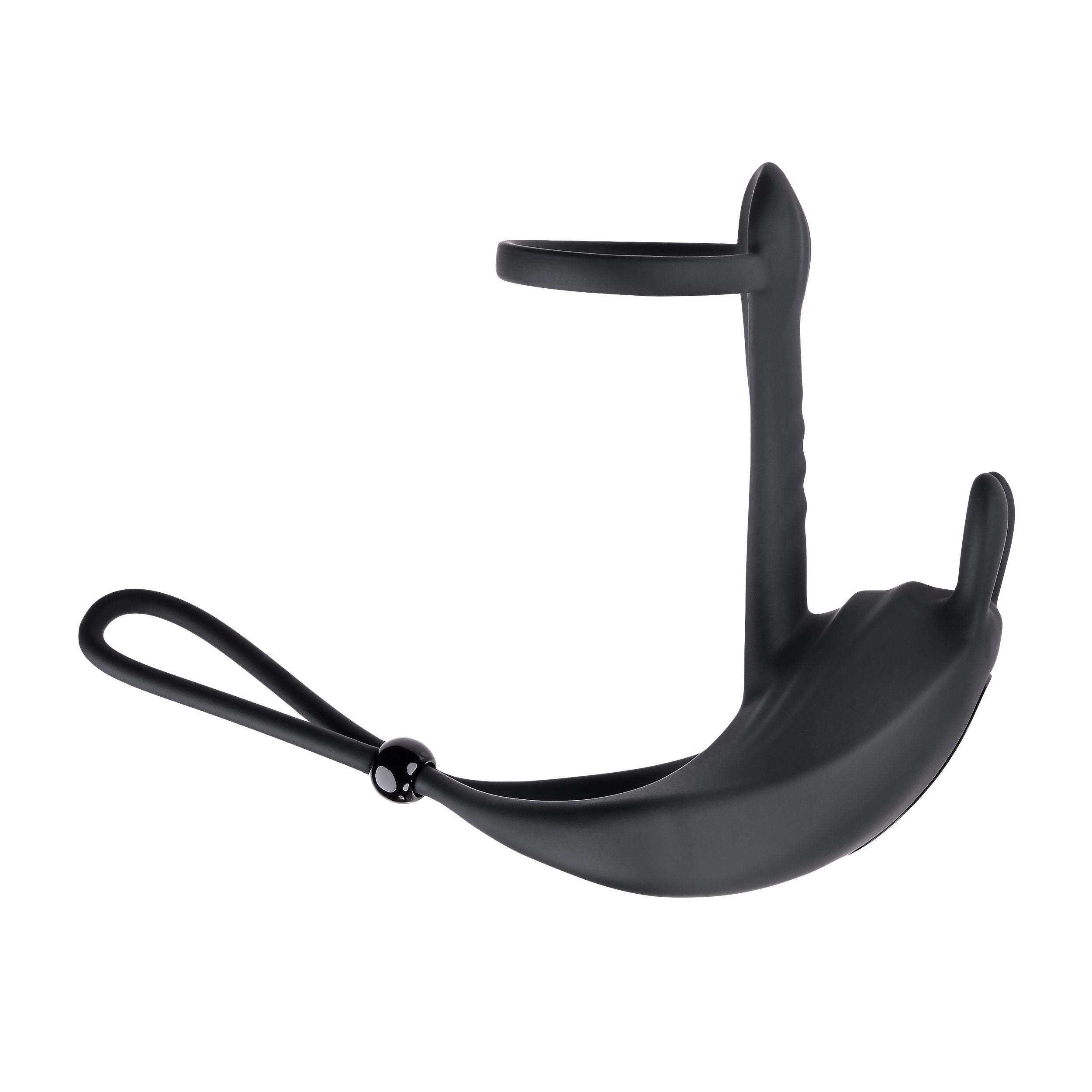 Evolved Novelties - Vibrierender Penisring mit Bunny-Ohren - Saddle Up Schwarz