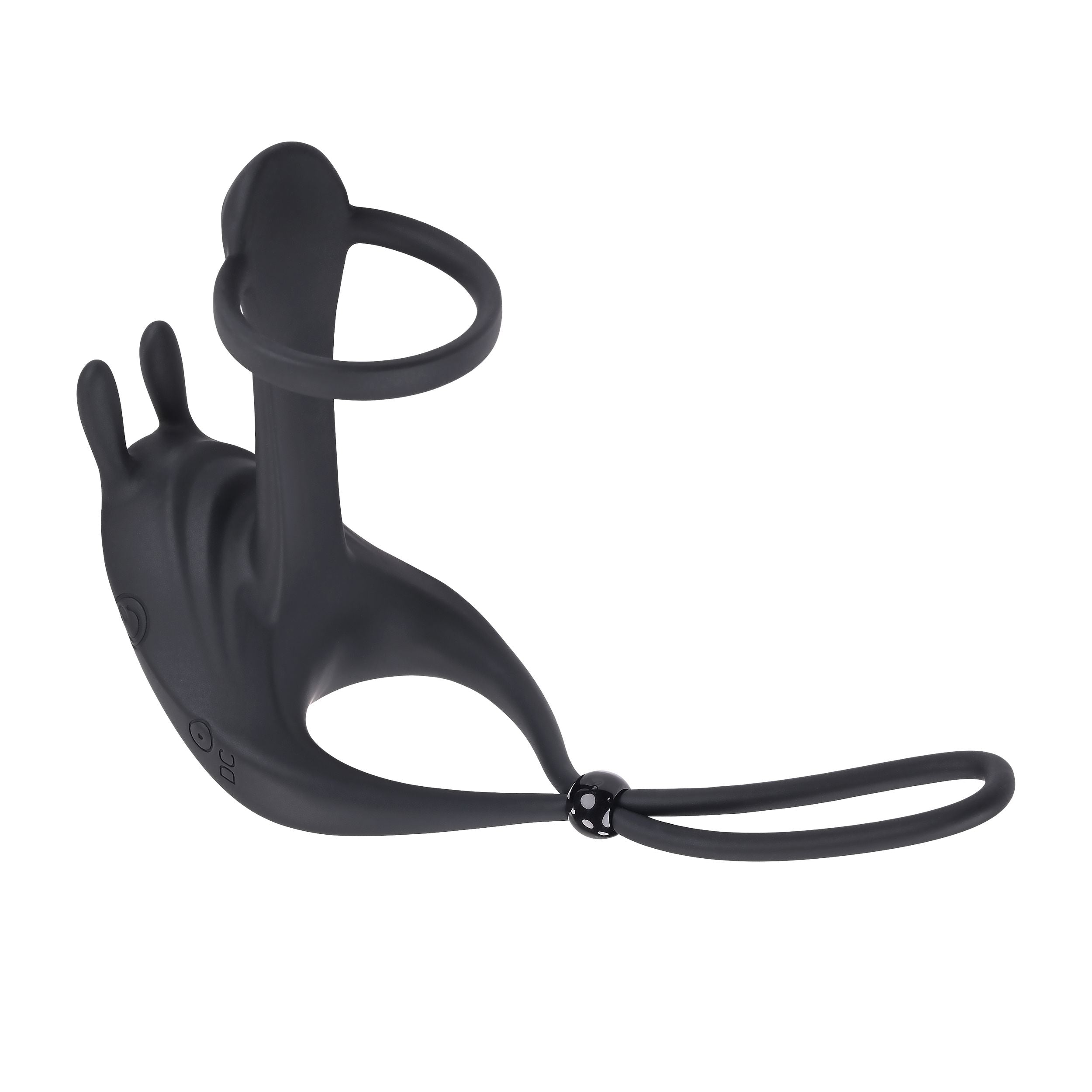 Evolved Novelties - Vibrierender Penisring mit Bunny-Ohren - Saddle Up Schwarz
