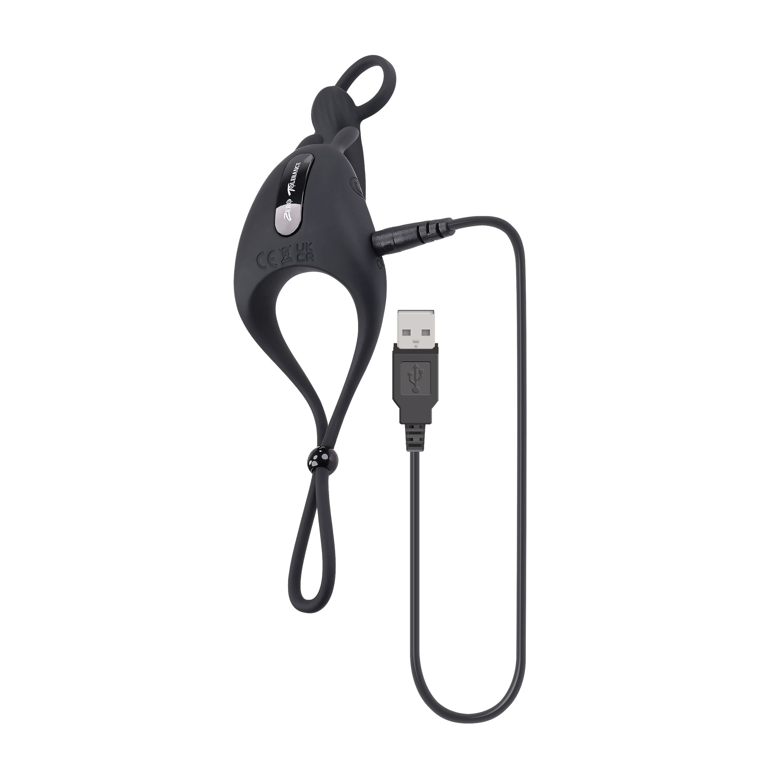 Evolved Novelties - Vibrierender Penisring mit Bunny-Ohren - Saddle Up Schwarz