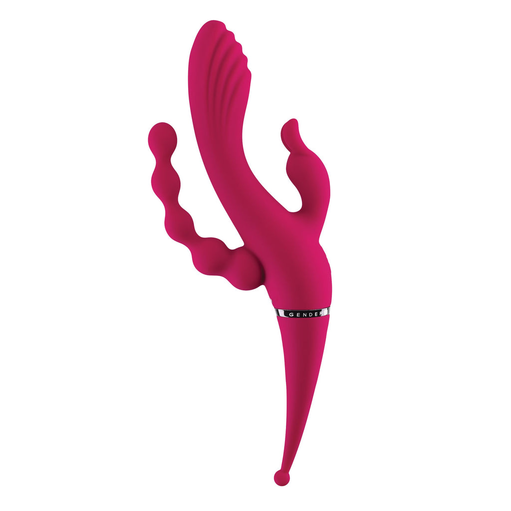 Evolved Novelties - Four By Four Vibrator - Magenta