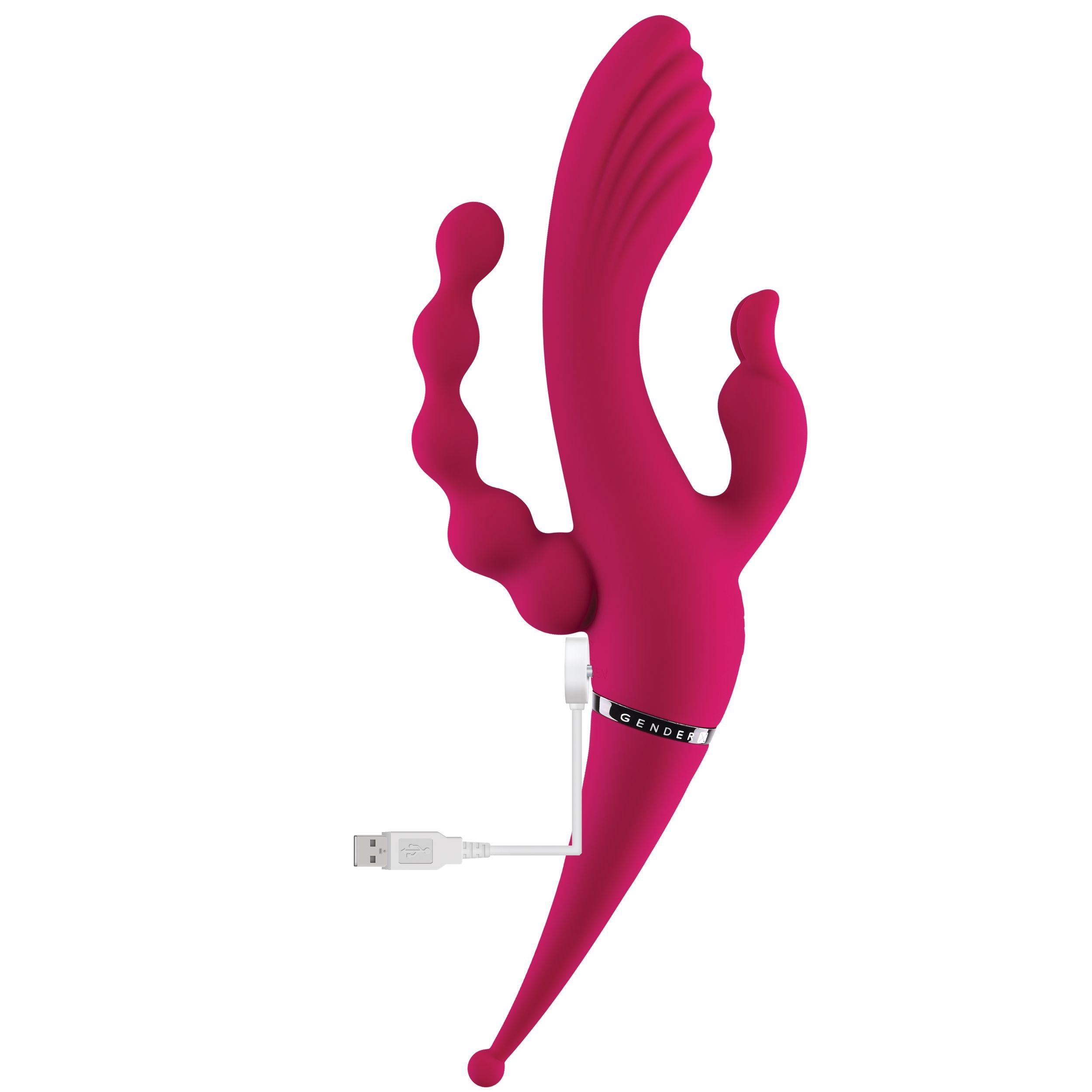 Evolved Novelties - Four By Four Vibrator - Magenta