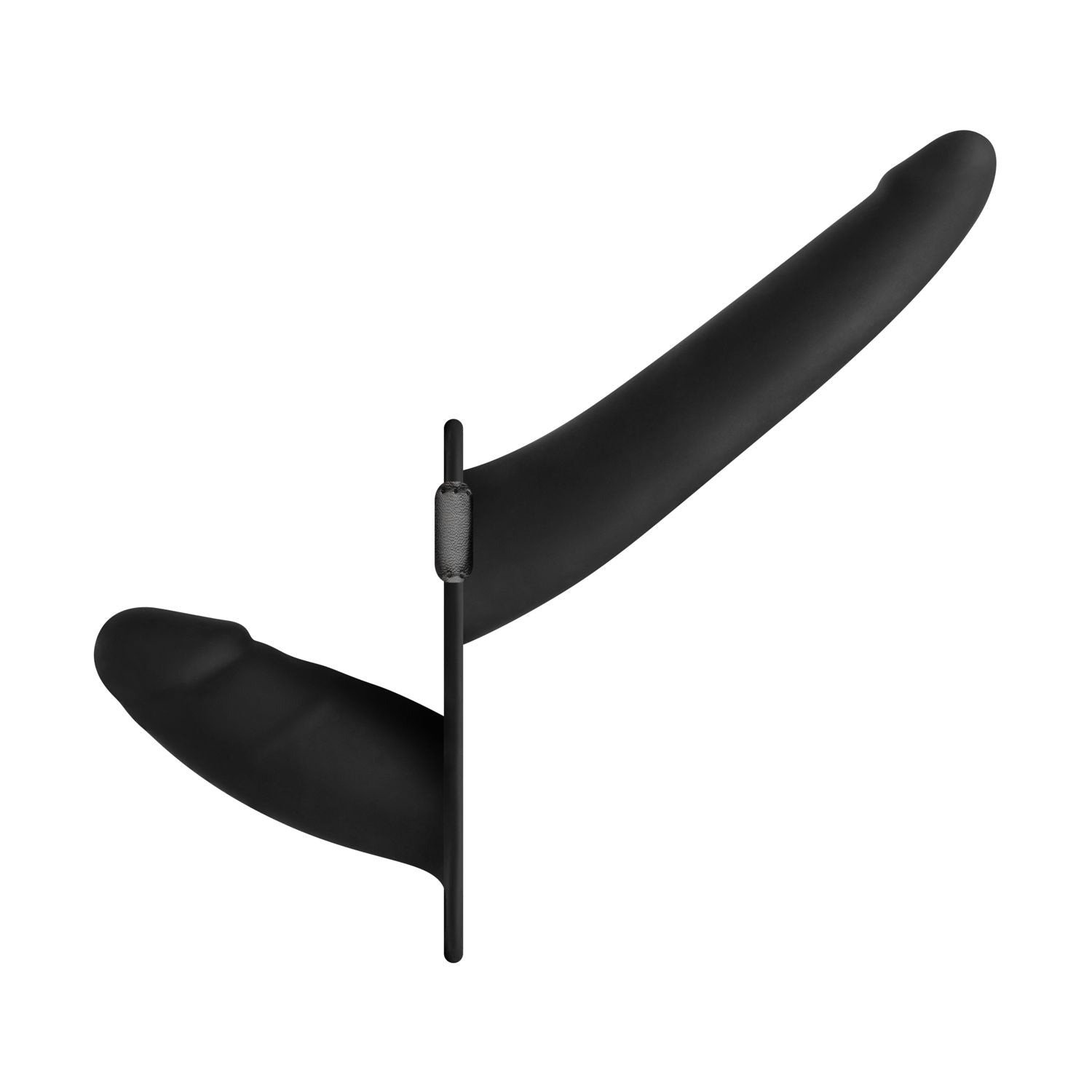 Easytoys Fetish - Doppelseitiger Strap-On-Dildo - Schwarz