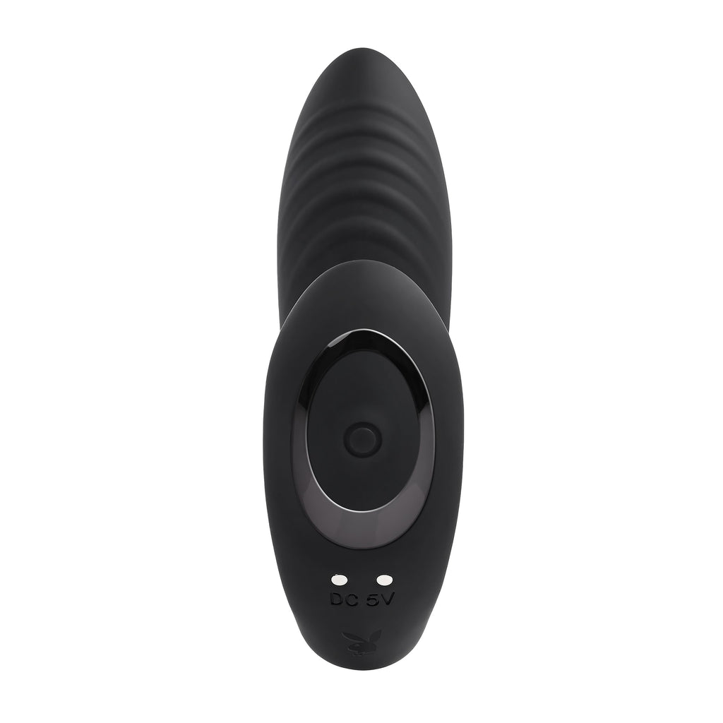 Playboy - Play Time Vibrator - Multi Play G-Spot und P-Spot Stimulator Schwarz