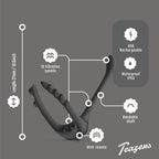 Teazers - Dreifacher Prostatavibrator mit Fernbedienung - Cockring