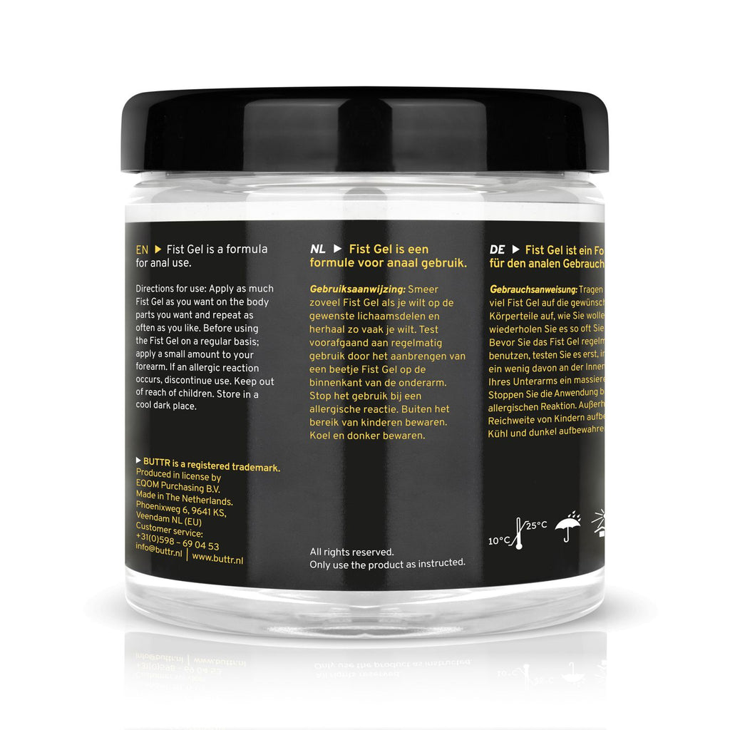 BUTTR Fisting Gel transparent non-sticky auf Wasserbasis 500 ml