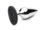 XR Brands - Butt Slut Metall & Silikon Butt Plug - Silber