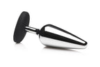 XR Brands - Butt Slut Metall & Silikon Butt Plug - Silber