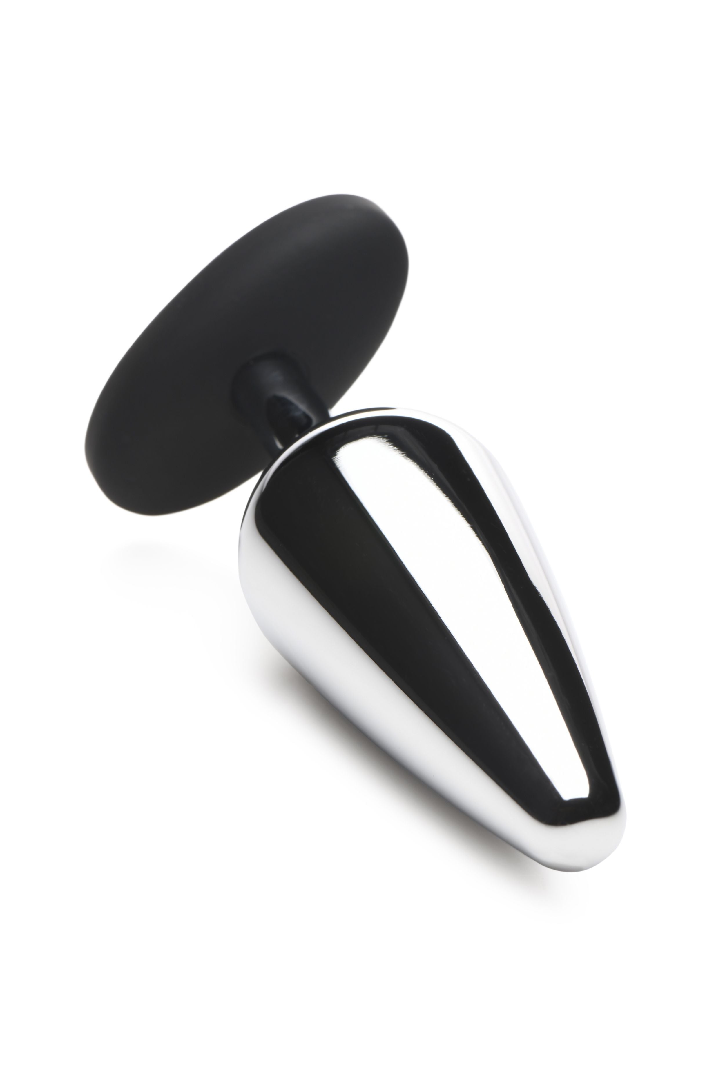 XR Brands - Butt Slut Metall & Silikon Butt Plug - Silber