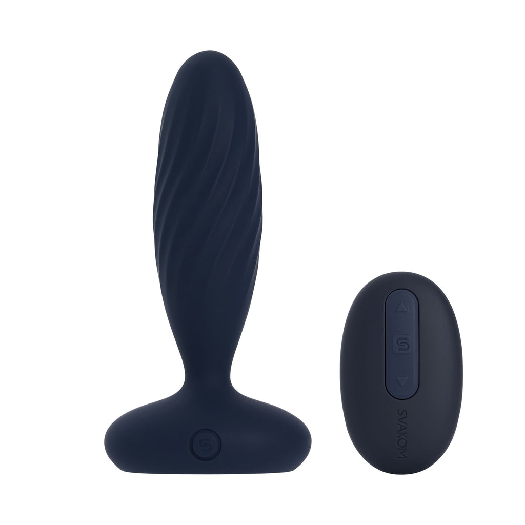 SVAKOM - Jordan Stoßender Butt Plug - Blau