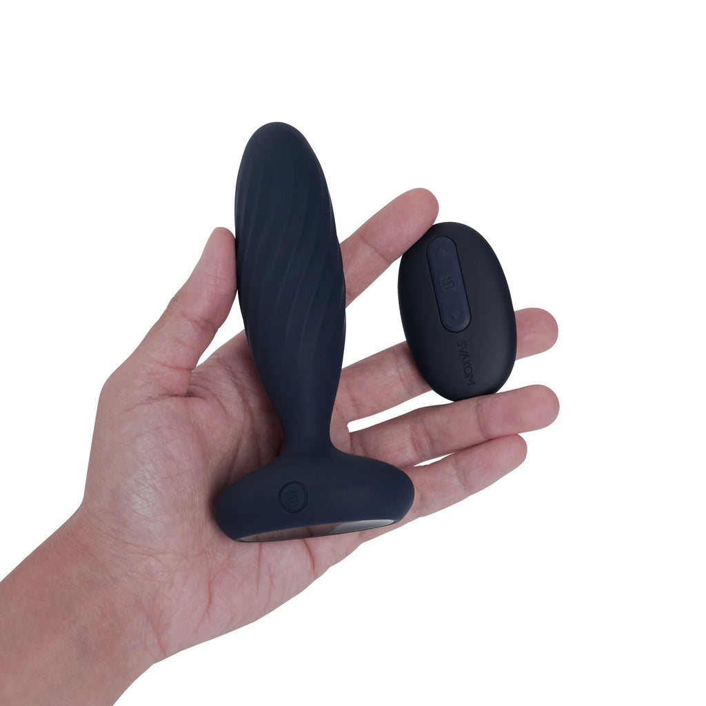 SVAKOM - Jordan Stoßender Butt Plug - Blau