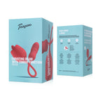 Teazers - Rosen-Vibrator mit leckendem Zungenaufsatz und stoßendem Dildo - Rot