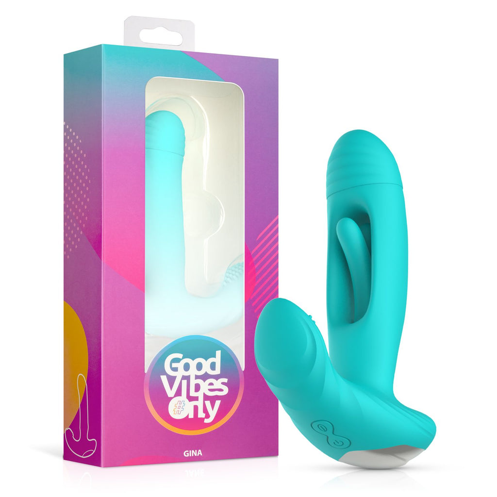 Good Vibes Only - Gina G-Punkt-Vibrator mit Klopffunktion und Klitoris-Stimulator