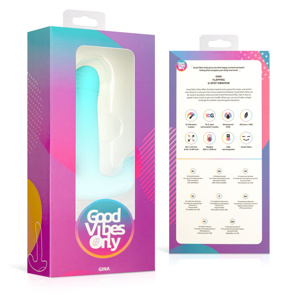 Good Vibes Only - Gina G-Punkt-Vibrator mit Klopffunktion und Klitoris-Stimulator