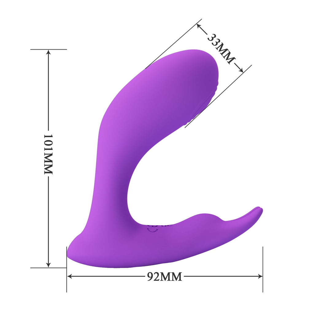 Pretty Love - Idabelle Tragbarer Rabbit-Vibrator mit Fernbedienung - Lila